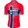 Maglia 2022 Jumbo-Visma Campione Norvegese Manica Corta